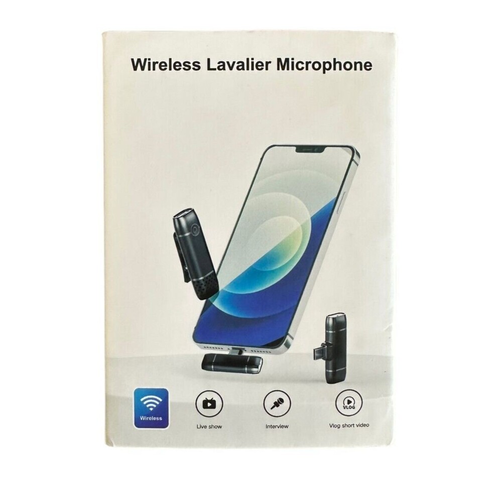 Wireless Lavalier Microphone for iPhone iPad Video Recording Podcast, Profession
